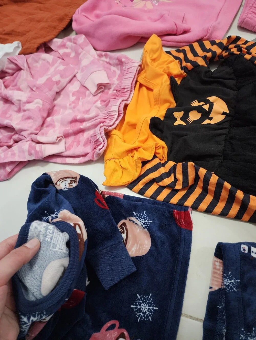 Lot of Girls' Mixed Pajama Sets and Tops , Dresses - 24 Pices Size 2T